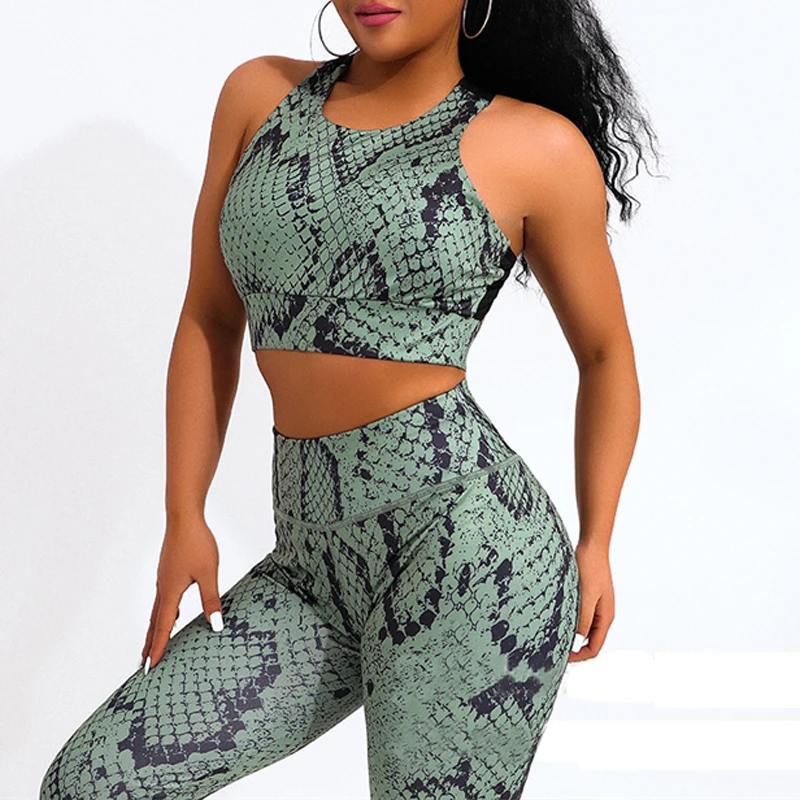 

Private Label High Waist Leggings Active Wear Sets Gym Sport Bra And Yoga Pants Custom Logo Fitness Yoga Set Wear
