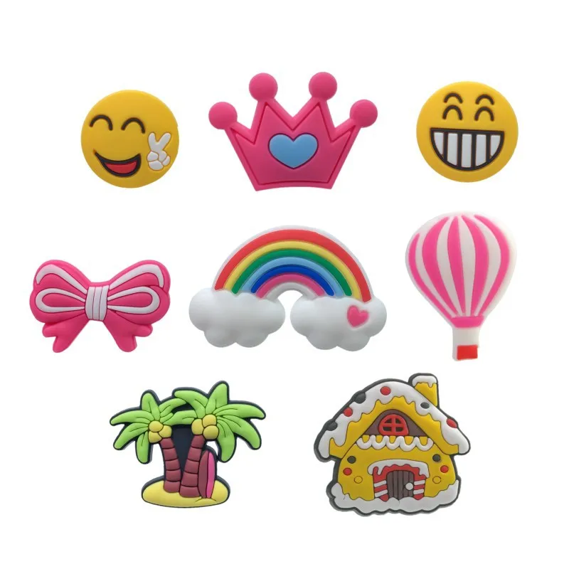 

Cute cartoon garden shoes soft pvc rubber shoes lace charm spot wholesale Via DHL/Fedex