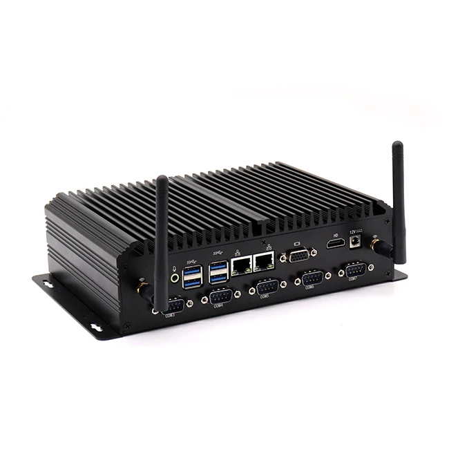 
2020 newest Fanless embedded computer with UHD Graphics i7 10510U industrial pc 