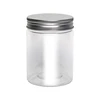 300Ml Clear Plastic Cylindrical Jar With Twist-Off Lid Spice Container Set