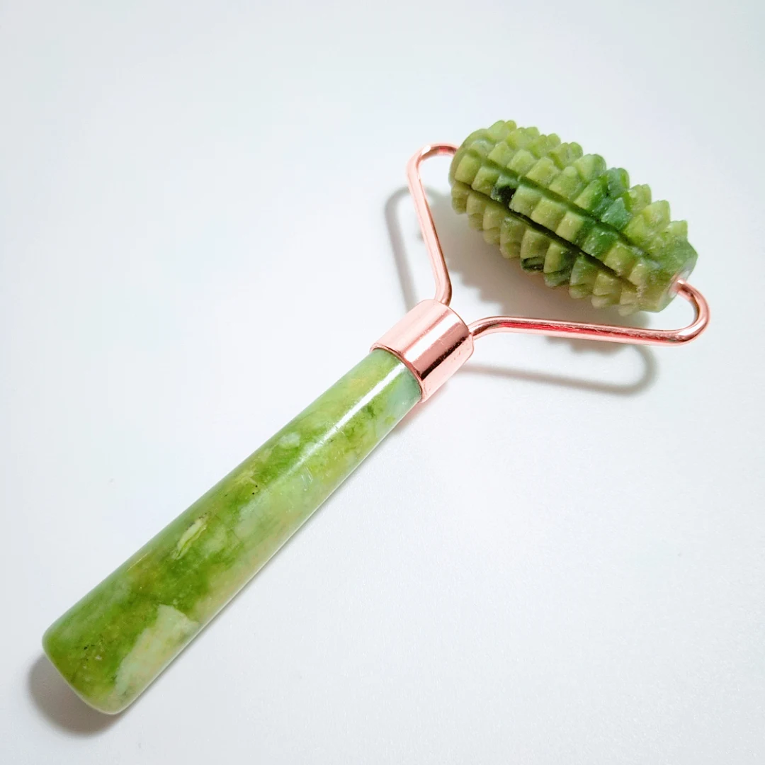 

100% xiuyan natural jade face roller natural gemstone natural derma roller jade