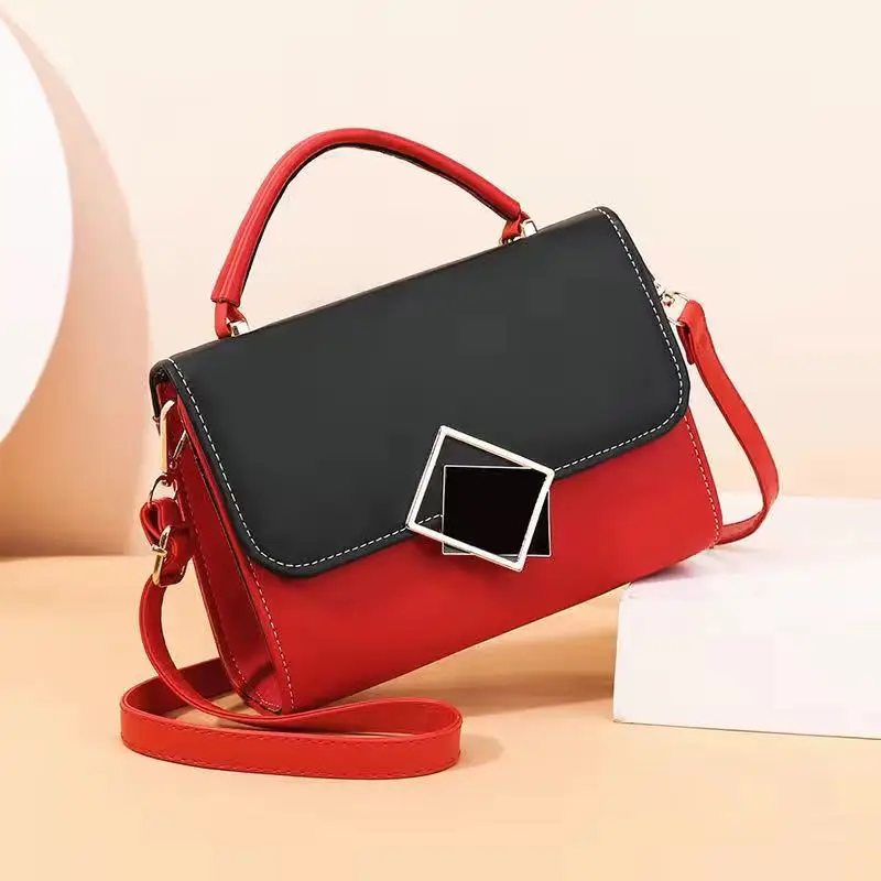 

2021 Wholesale High Quality Messenger Bags Ladies Crossbody Bags Women Contrast Colors Mini Handbags, Customized color