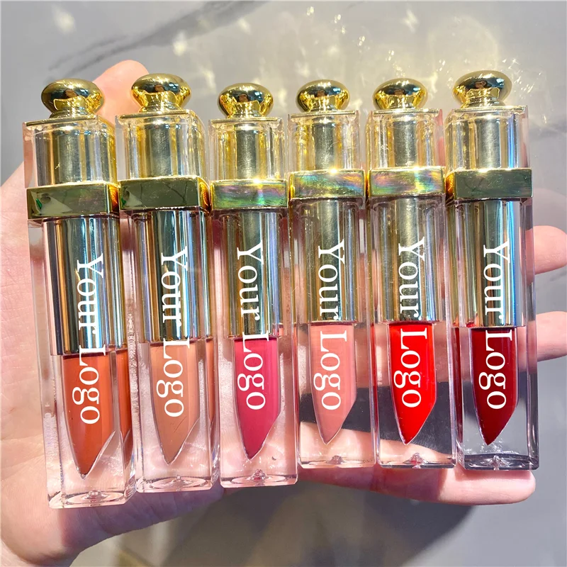 

Dropshipping service Beauty makeup New 25color Glossy lip gloss Waterproof lipstick Non-stick cup lip glaze