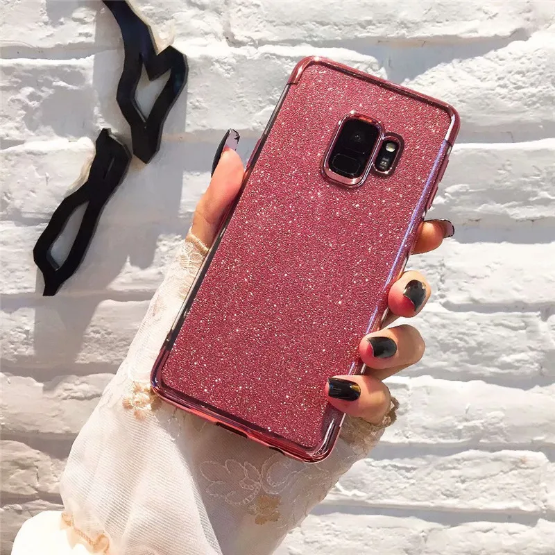 

Plating Soft TPU Gradient Silicone Case  Galaxy S8 S9 Plus S10 lite S6 S7 Edge A7 A8 A6 2018 A5 J5 J7 2017 Cover Case