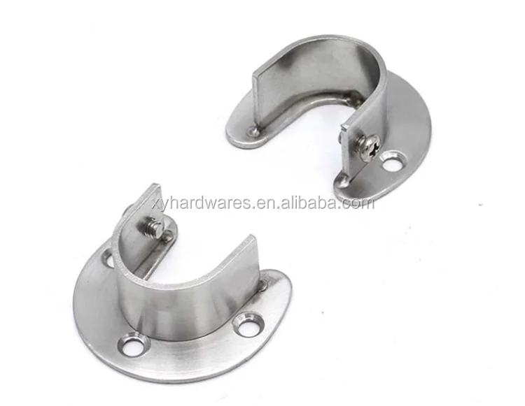 Wood Closet Rod Round Support Oval Closet Rod Flange Buy Oval Closet