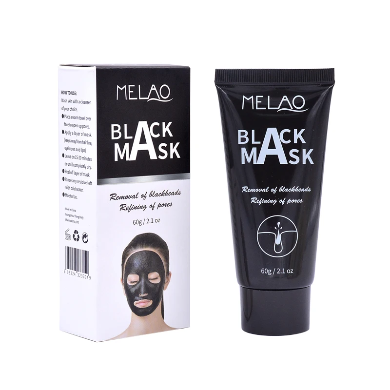 

Organic Face Mask Skin Care Products Deep Cleansing Facial Blackhead Remover Activated Charcoal Black Peel Mask