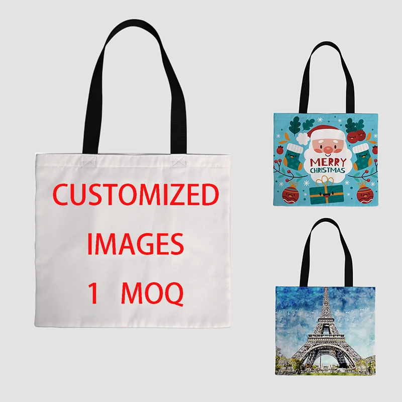 

2021 custom canvas hand low 1 MOQ shopping bags shoulder Foldable purses and handbags wholesale travel for ladies men tote bag