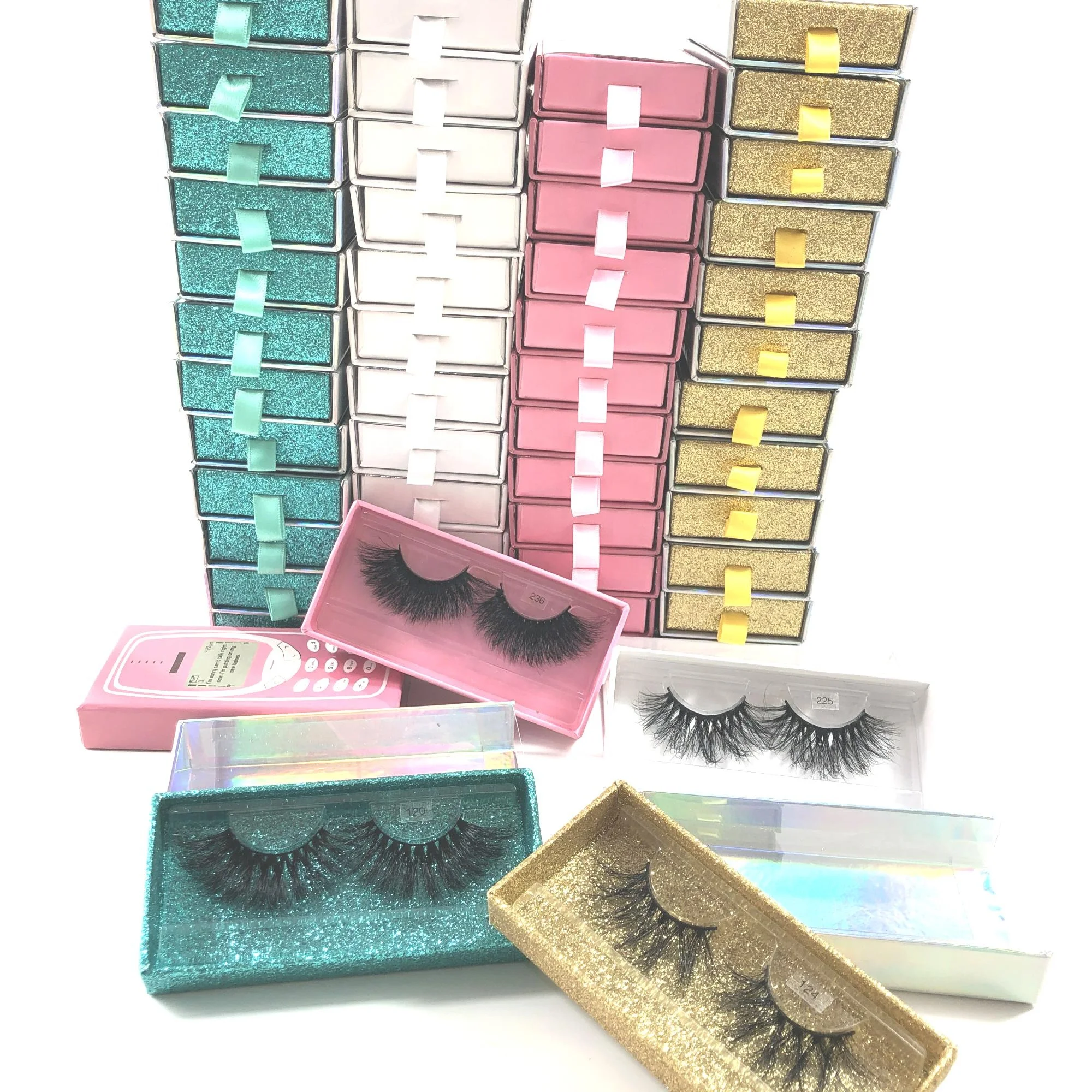 

high quality 25mm mink lashes siberian mink eyelas 25mm lashes eyelashes wholsale with custom eyelash packaging