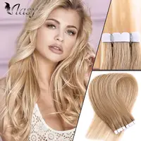 

Free Sample Vlasy 20inch 20Pcs 40g Tape in Real Human Hair Extensions Straight Adhesive Tape in on Hair