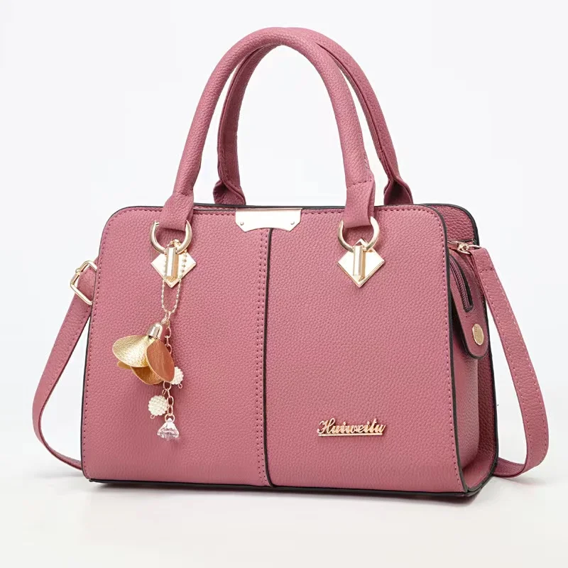 

Fashion Bags Women Luxury Hand Bag With Decorative Knot Ladies Purses Crossbody Shoulder PU Leather Tote Bag Custom Handbags, Black, burgundy, white, blue, gray, red, pink