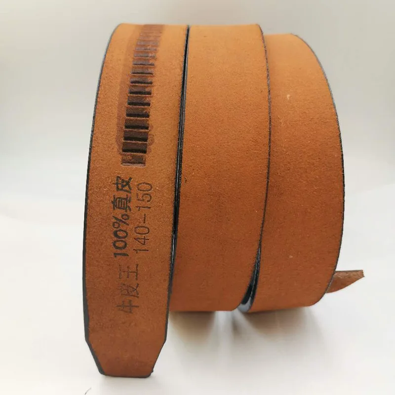 

Two - layer cowhide self - sealing belt, teeth, oil belt, Black