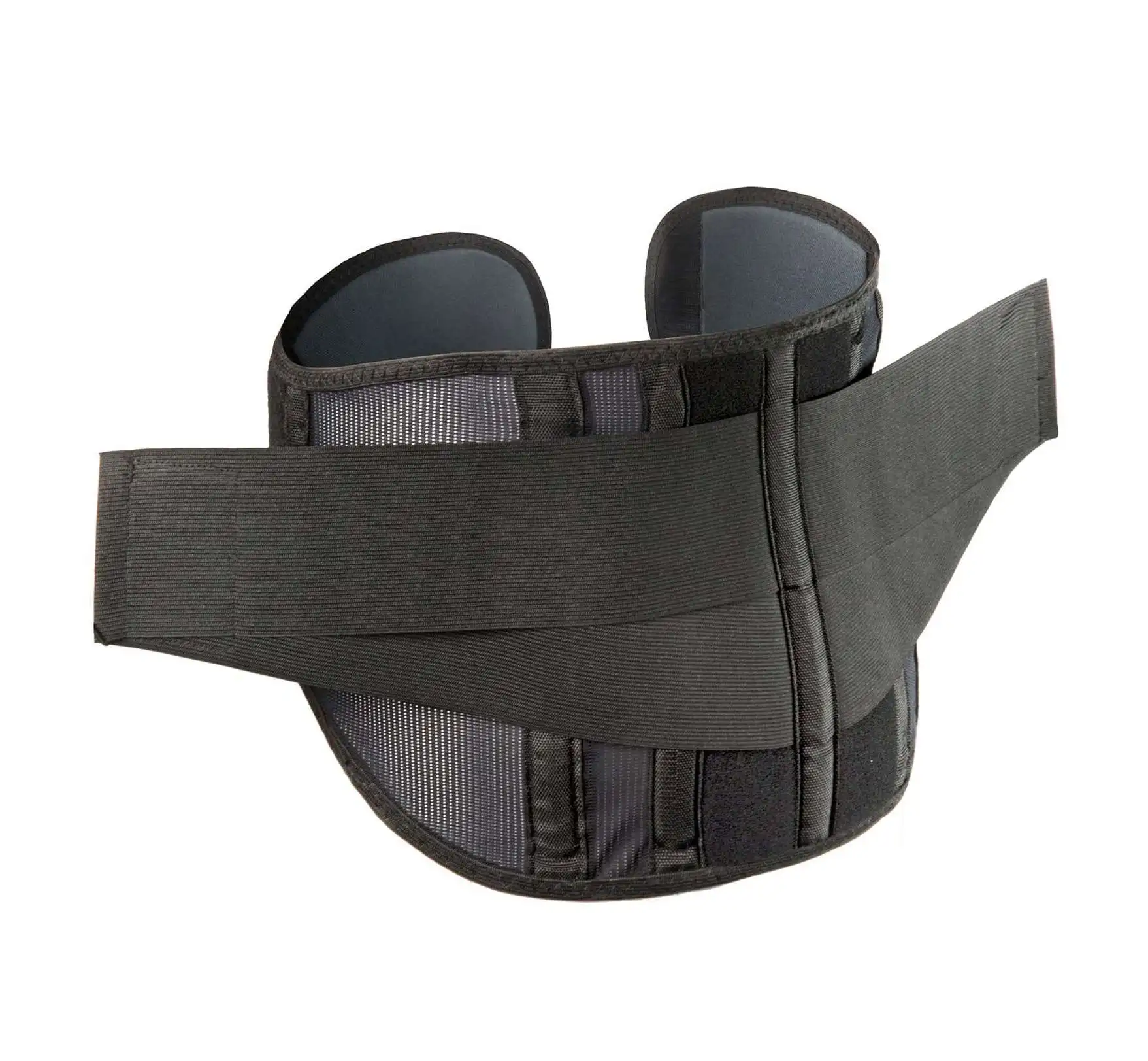 

Waist Trimmer Belt Waist Support Brace Adjustable Breathable Lumbar Back Brace Black Durable Unisex Neoprene Opp Bag Color Box