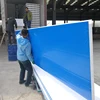Fireproof corrugated pu sandwich panel fast install boards esp wall in Dominican Republic