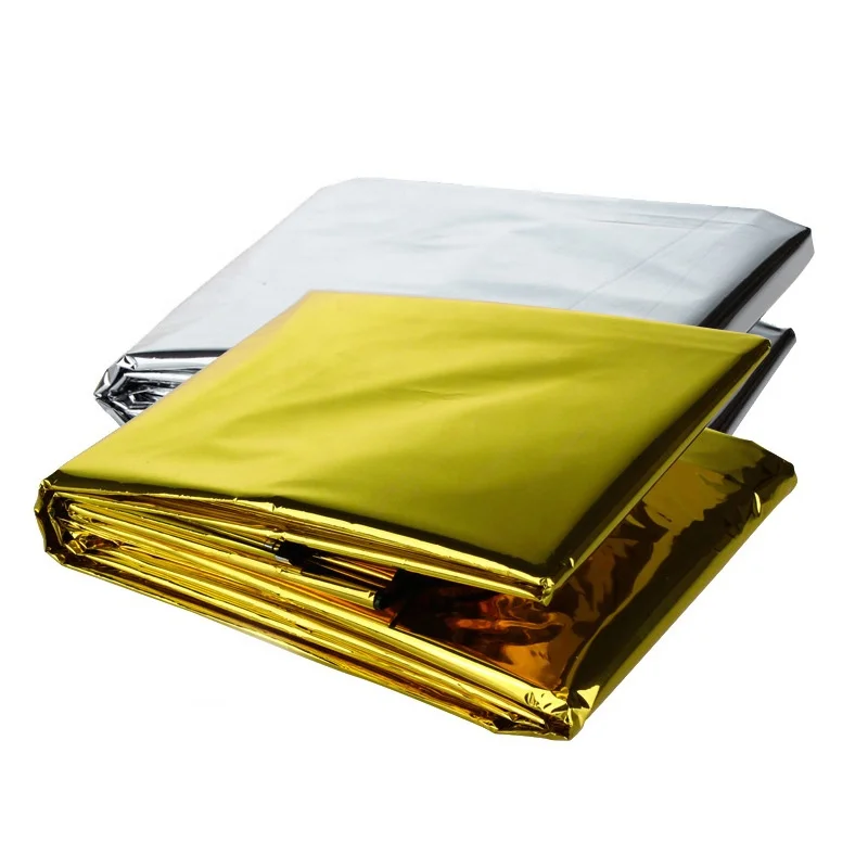 

Emergency Blanket Mylar Survival Blanket Two-Sided Moisture Proof 90% Heat Retention Foil Space Solar Emergency Thermal Blanket, Orange