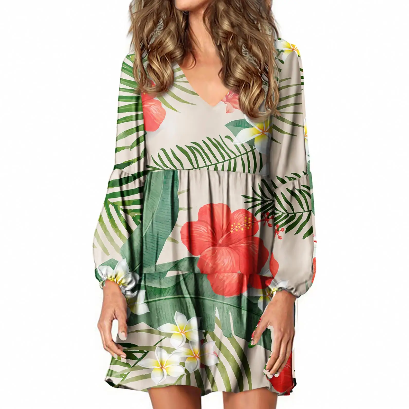 

Good Quality 2021 New Arrival Casual Dresses Wholesale Clothing Long Sleeve Large Comfortable Bodycon Elegant Dress For lady, Customized color