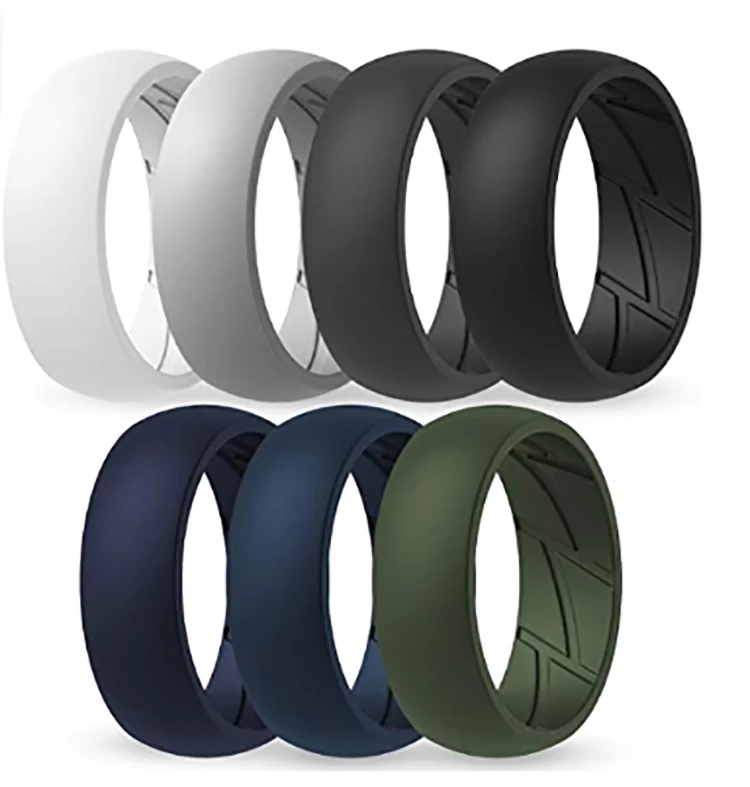 

Modern Fashion Wholesale Rubber Ring Custom Jewelry Ring Silicone Ring for Men