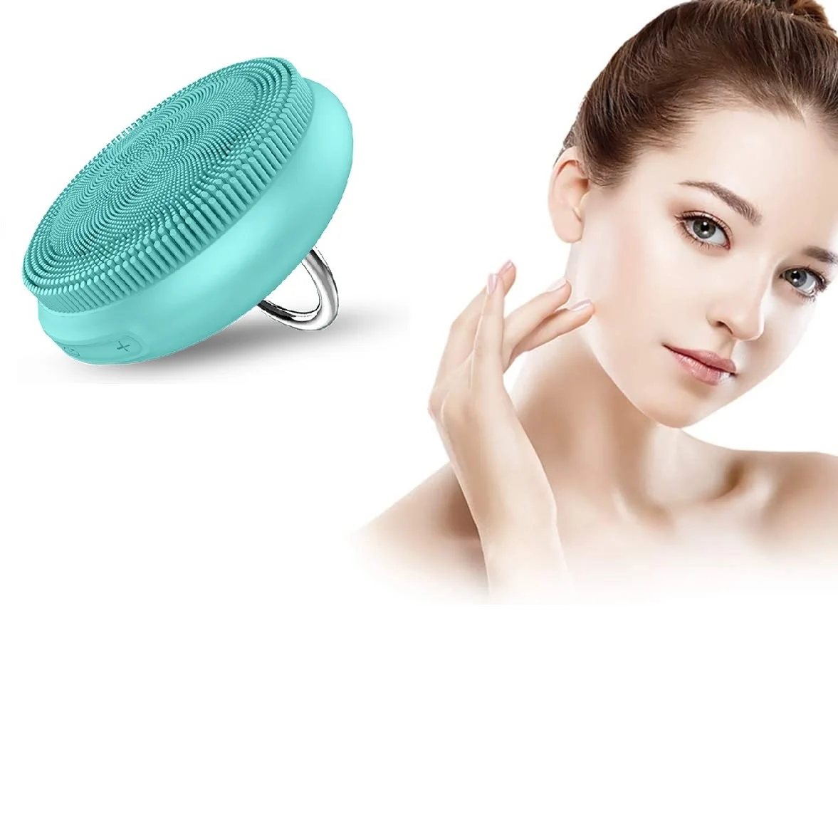 

2020 waterproof silicone soft face & lip exfoliator brush for beauty girl