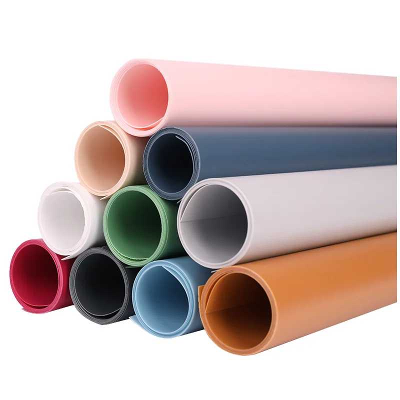 

PVC Solid Color Series 55*90cm Photography Background Paper Suitable For Delicious Food And Jewelry Product Shooting