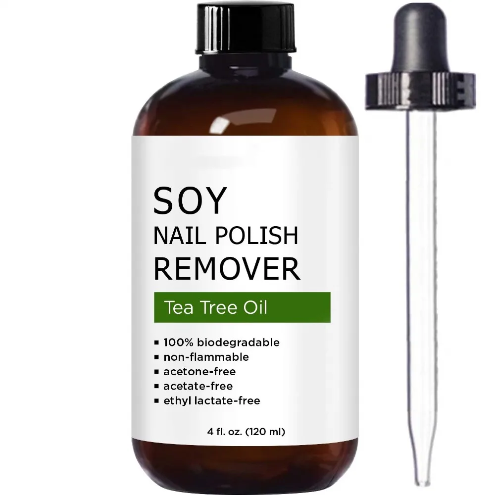 Private Label Natural Soy Nail Polish Remover Contain With Tea Tree  Oil,Safe,Healthy,Gentle,Strengthening And Non Toxic - Buy Nail Polish  Remover,Nail Cleaning,Nail Care Product on 