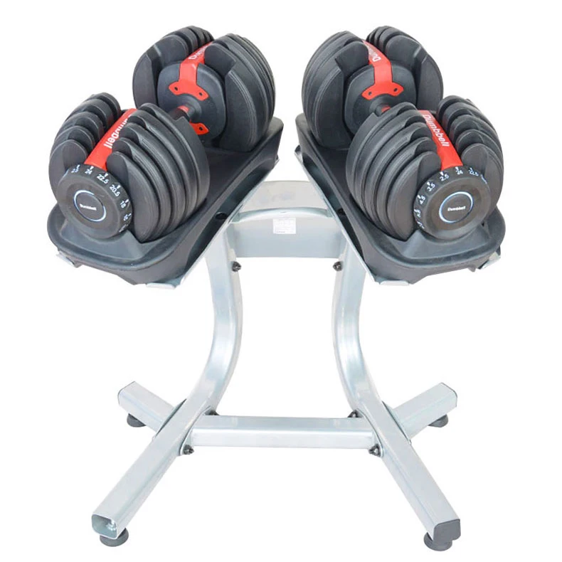 

24KGS/52LBS 40KGS/88LBS dumbbel set and rack gym dumbell set with rack, Red+black/yellow+black/purple+black/all black