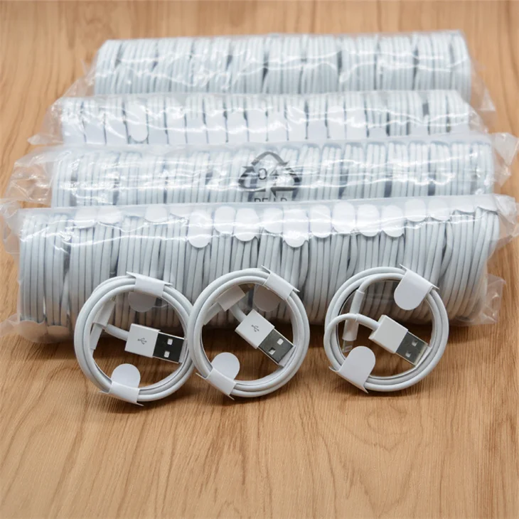 

Wholesale 6IC USB Charger Cable Data Cord For iPhone Charger X XR 7 8 For Lighting Charge Cable, White