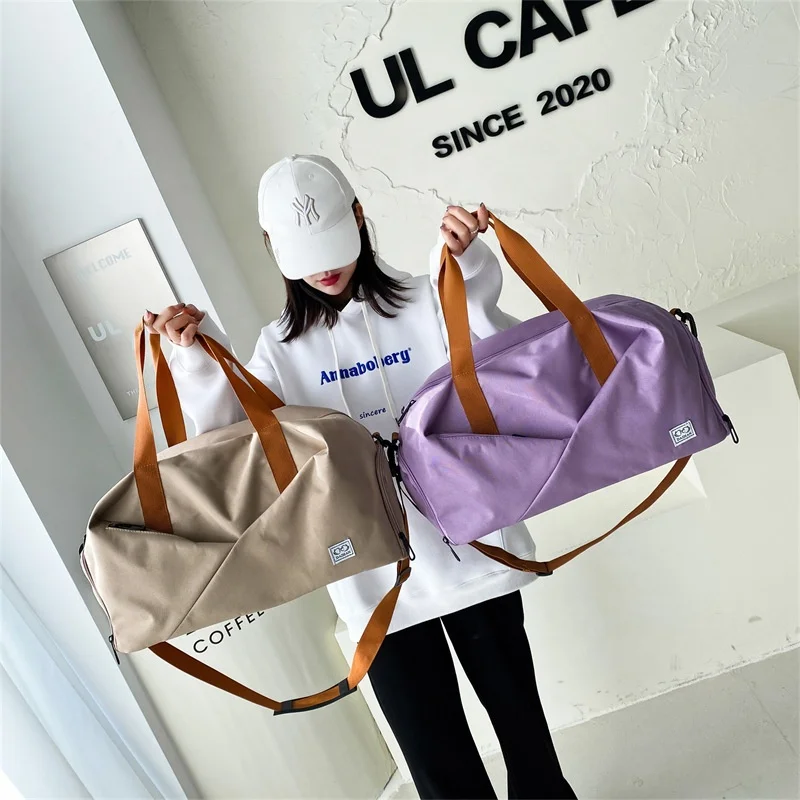 

Fashion 6 Colors Multifunctional Dry and Wet Separation Scalable Scalable Waterproof Oxford Tote Gym Travel Duffel Bag