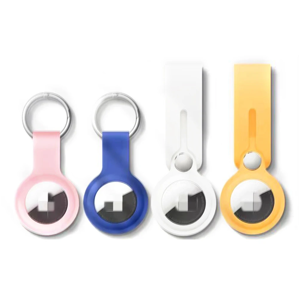 

Silicone Pet Dog Loop Collar Holder Tracker Accessories Cover Case Keychain For Apple AirTags