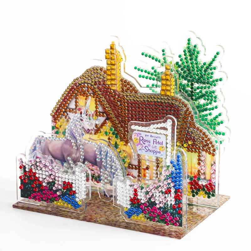 

5d DIY Diamond Painting 3D Three-Dimensional Puzzle Landscape Picture Bright Rhinestone Diamonds Art Gifts