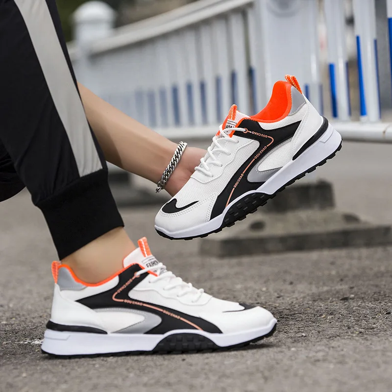 

Men's Non Slip athletic Running Sneakers Men's Walking Shoes sports Footwear, Black