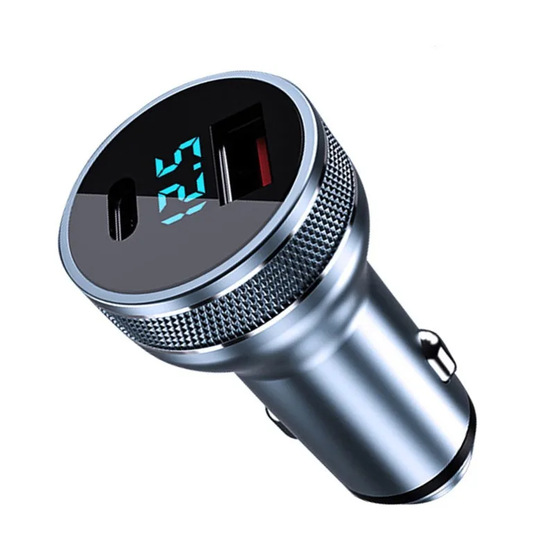 

New design portable 36W car charger fast super power smart sensor car cable charger for mobile car, White