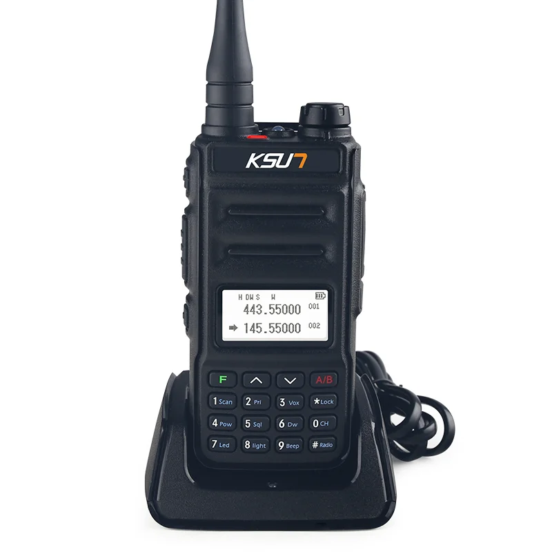 

High Quality KSUN X-UV2D Walkie Talkie Phone UV Dual Band Intercom Long Range Ham Radio High Power Two Way Radio
