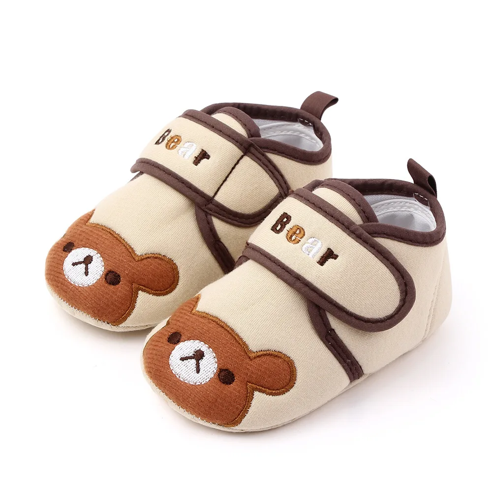 Spring Autumn Baby Shoes Cute Cartoon Design Soft Sole Infant Boy Girl Toddler Shoes factory