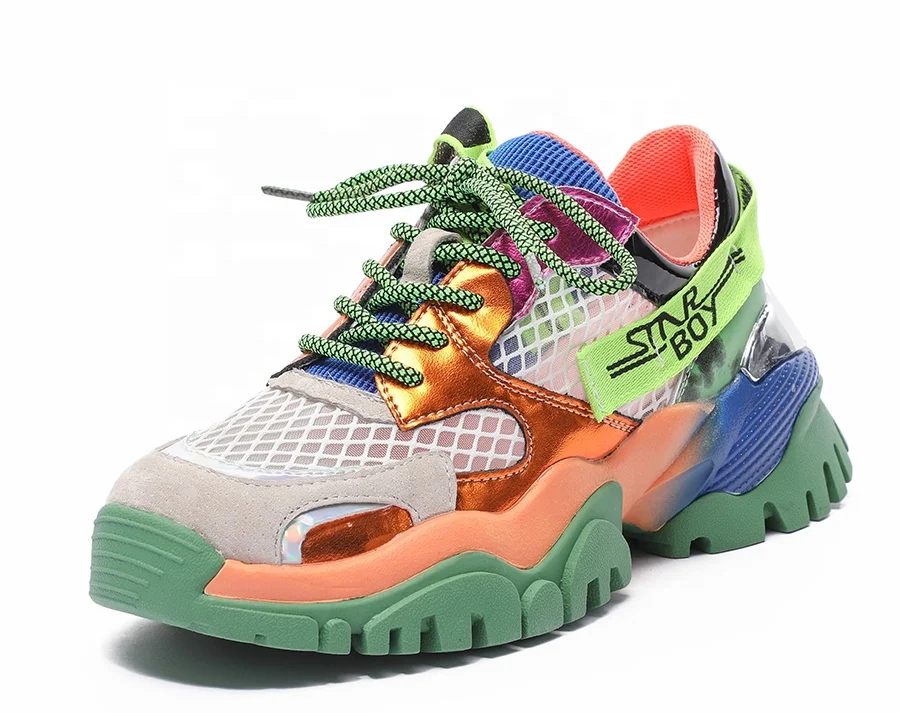 

Wholesale Designer Shoes Women Famous Brands Chunky Sneakers Women Genuine Leather Platform Shoes sneakers for women and ladies