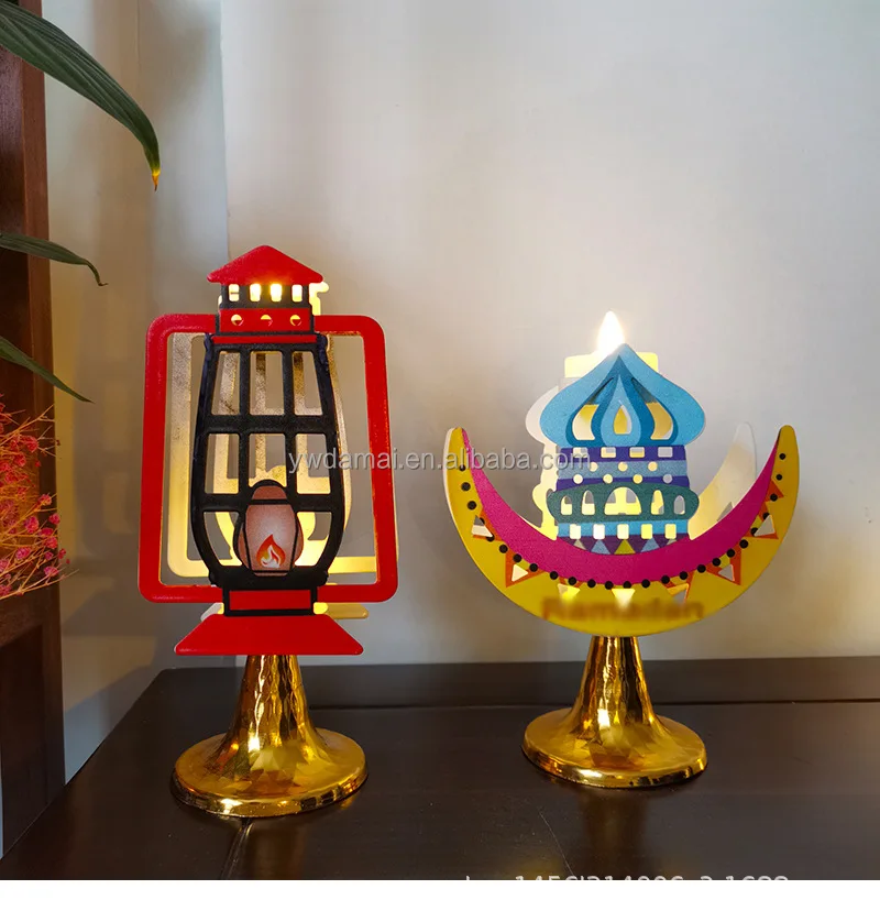 

DAMAI 2024 Ramadan Lanterns Home Decor Ramadan Kareem Lights Iron Eid Mubarak Ramadan Decorations Supplies