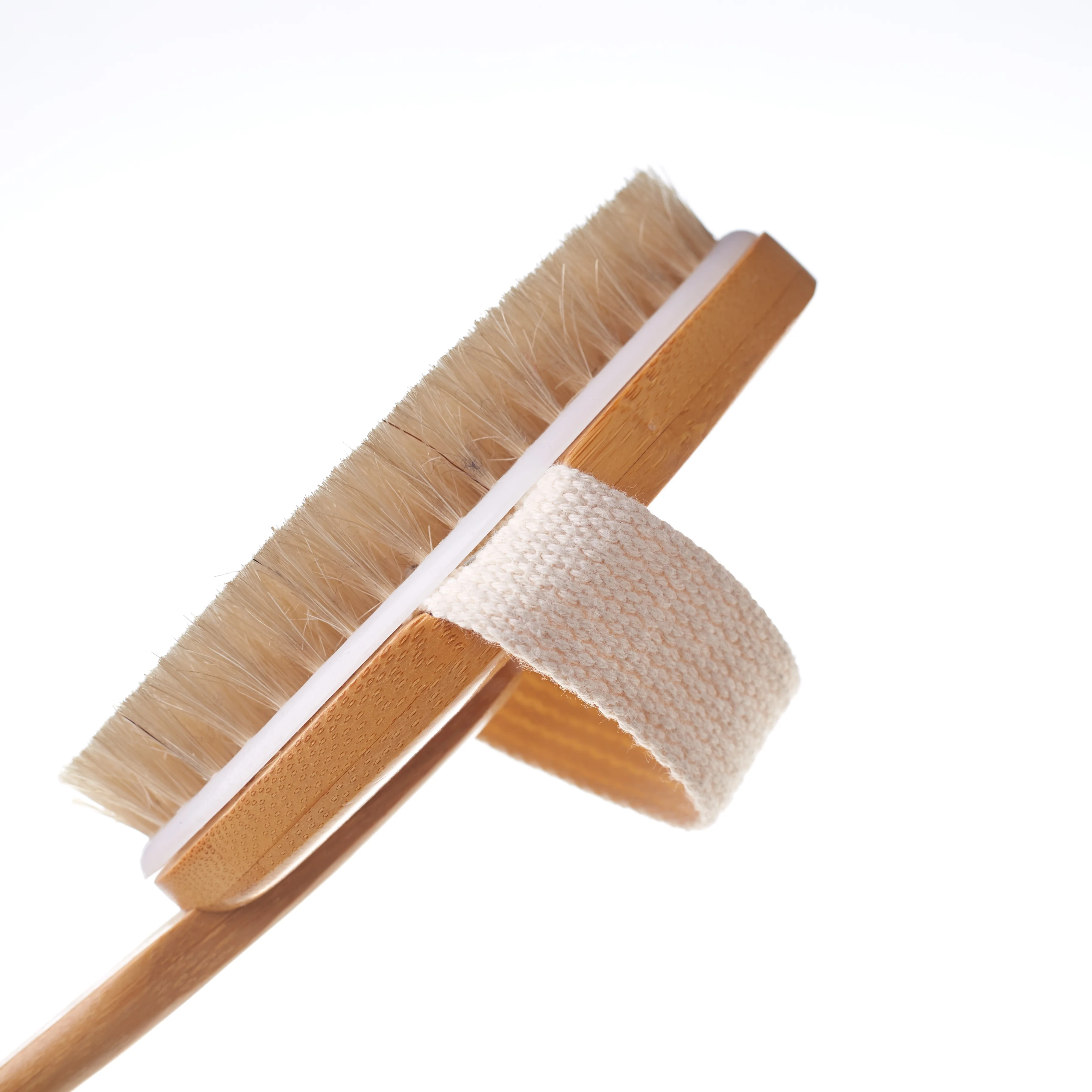 优质宁波融自然木超软毛刷浴刷圆 bathbrush 带长木柄