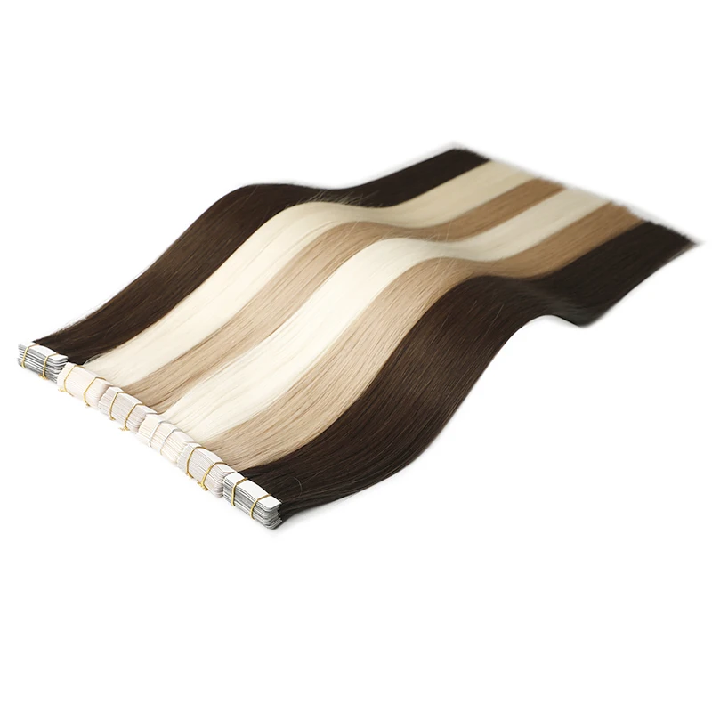 

50% OFF Shandong Qingdao Supplier High Quality Russian Remy Natural Russian Tape In Hair Extension 20 Inch