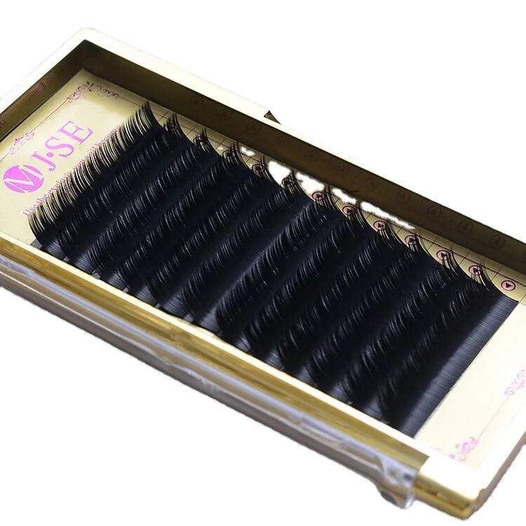 

0.2mm Hollow Flat Hair Mink Hair Volume Grafted Packaging Box False Eyelash Extension, Black