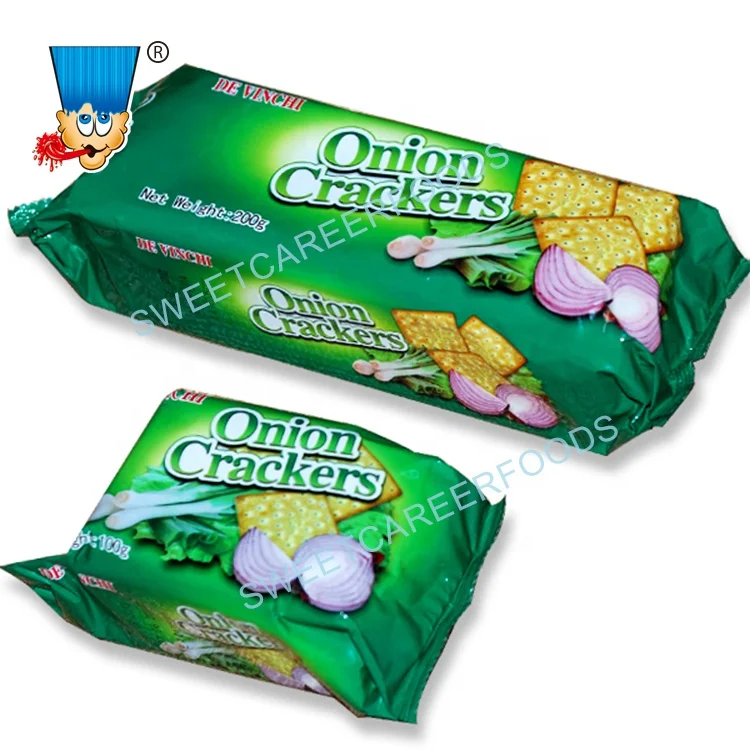 
200g Onion Flavor Crispy Biscuits Crackers 