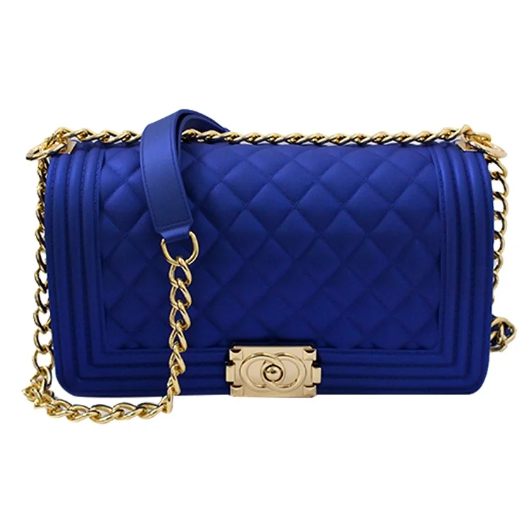 

Matte style solid new design PVC sling summer bag women jelly bag