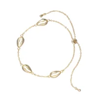 

Trendy 18K Gold 925 Bracelets Sterling Silver Chain Sea Shell Charm Bracelets Women Damila Jewelry L131L