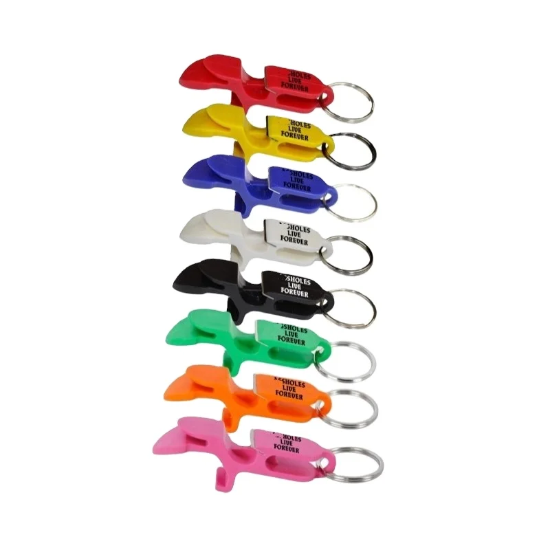 

Bottle Opener 4 in 1 Key Chain Drop shipping available Metal Opener Beer Can Tab Opener with Shotgun Tool, Custom color