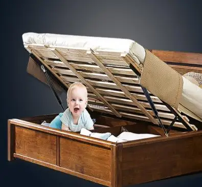 Furniture bed frame support gas spring