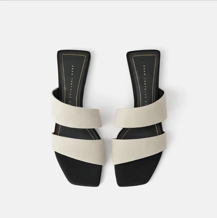 

Summer Women Flat Sandals square Toe slippers Beach Casual Slippers Flip Flops Girl Casual Footwear Slippers Fashion Shoes