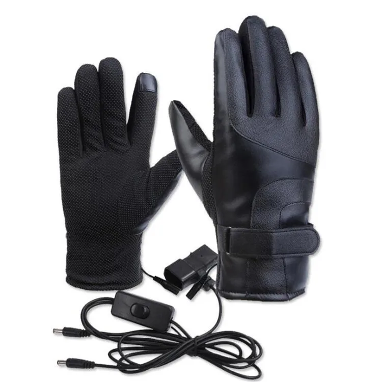 

12-96V Motorcycle Waterproof Smart Heated Riding Gloves Dropship Unisex Electric Heat Winter Warm Sport Gloves 4 Colors Optional