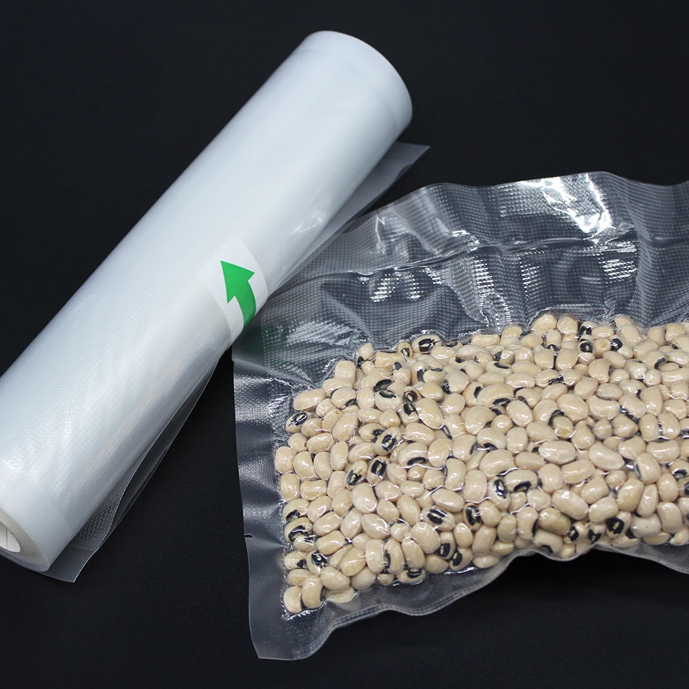 
OEM Textured Food Storage Nylon Vacuum sealer Packaging Plastic roll Bags 