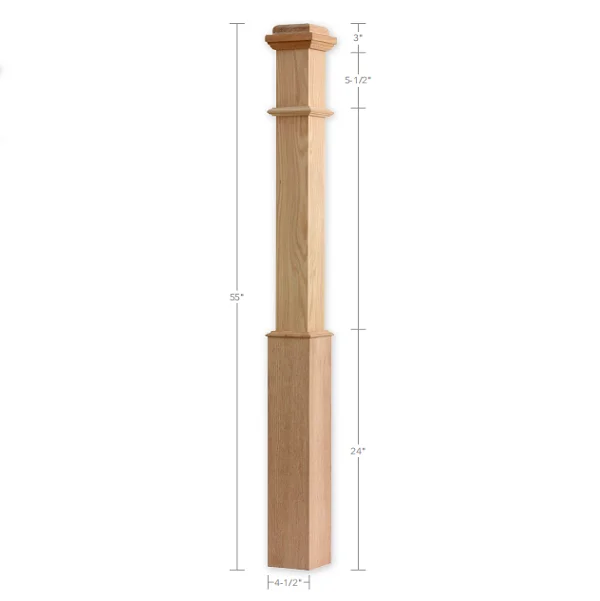 Custommade Quality Solid Wood Decorative Wood Posts Postes De Madera