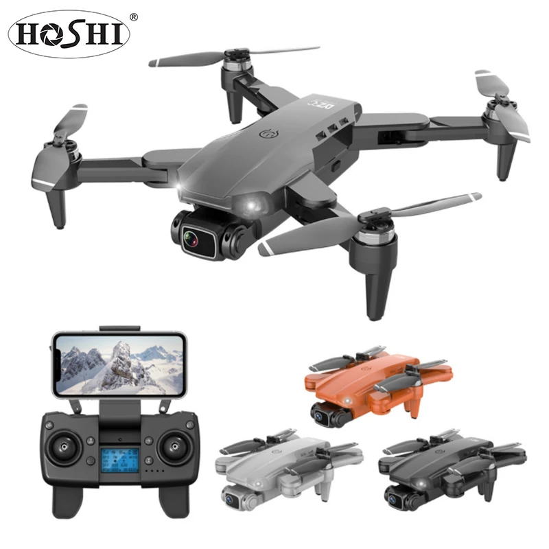 

HOSHI L900 Pro Drone GPS 4K Dual HD Camera Professional Aerial Photography Brushless Motor Foldable Quadcopter For Christmas Toy, Black /silver/orange