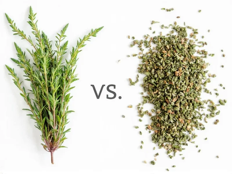 Fresh Thyme to Dried Thyme Conversion: Exact Ratios & Tips