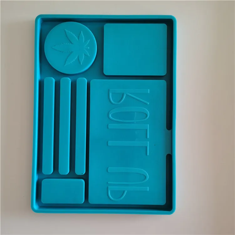 

Y1473 Big Size rolling up tray mold silicone mold for resin casting