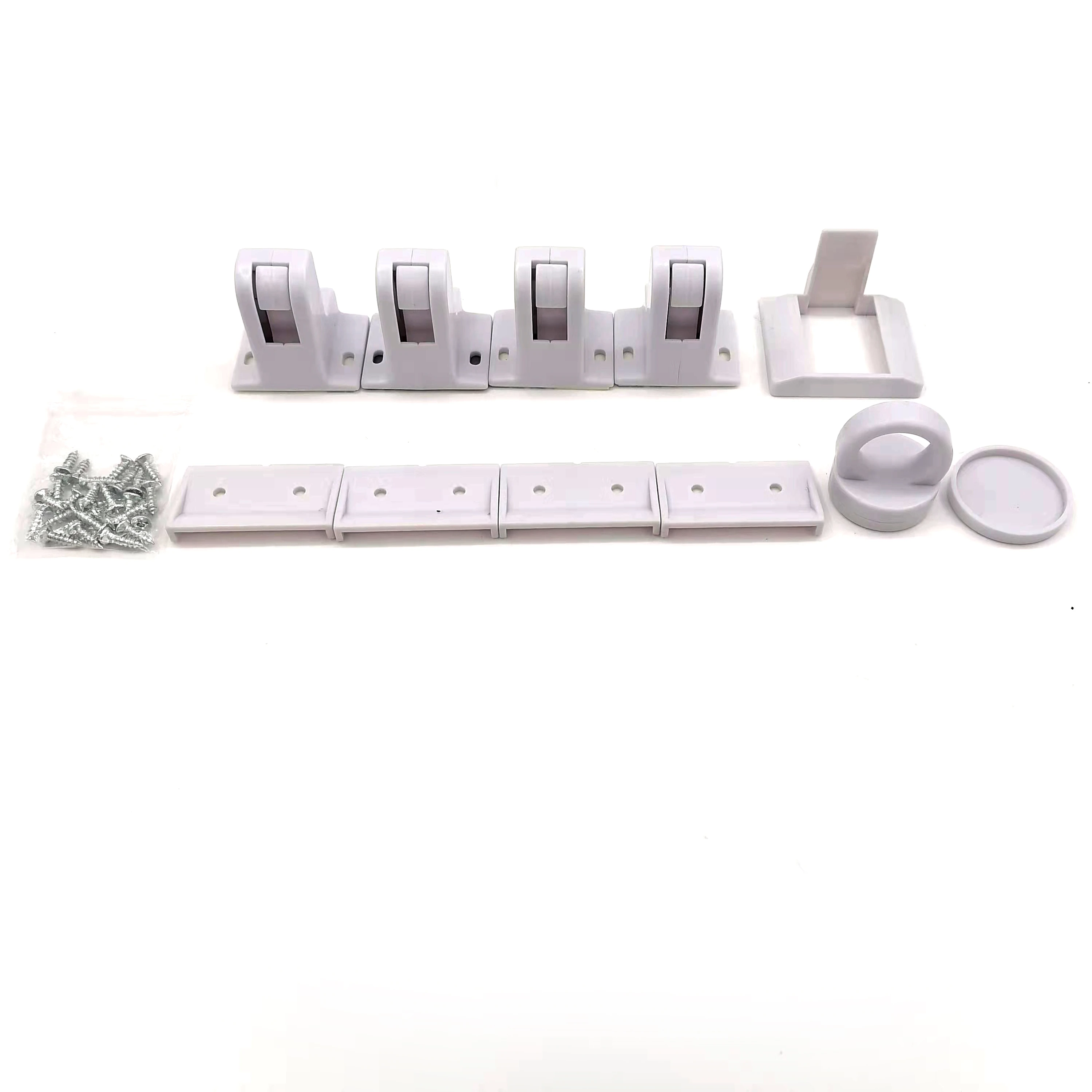 

Child safety magnetic cabinet and drawer locks for proofing kitchen 4locks , 8locks pack child latches, White